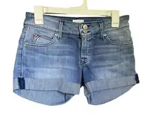 Hudson Croxley Mid Thigh Shorts Denim Size 25