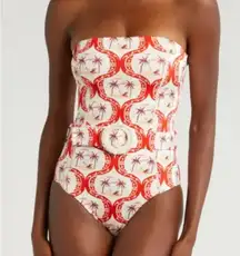 FARM Rio Summer Beach Strapless One Piece