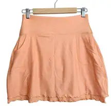 Peter Millar Performance Stretch Convertible Swing Skort Skirt Orange Small