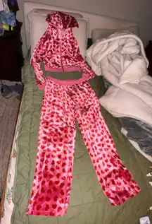 Dollskill Maneater Velour Hoodie Pants Set