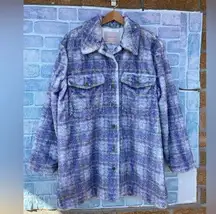 Hutch  Anthropologie  Donna super soft cozy fuzzy plush teddy shacket large