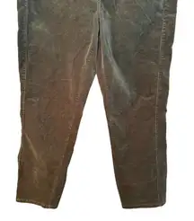 Democracy "Ab"Solution Slim‎ Straight Ankle Corduroy Pants Green Size 12