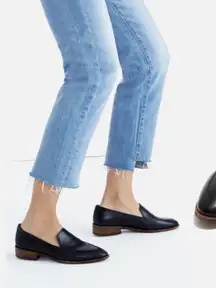 Madewell The Frances Skimmer In Black Leather Loafer Women’s Size 5 1/2