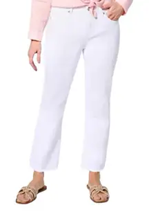 NYDJ - NWT  Marilyn Ankle Jeans in Cool Embrace Denim Optic White Sz 5