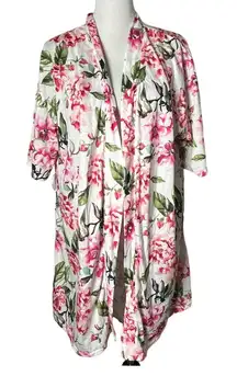 Show Me your MuMu‎ Floral Print Robe Womens One Size Pink Feminine Loungewear