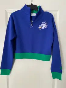 Champion FGCU Florida Gulf Coast University Quarter Zip Size Small