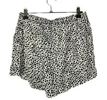 Aerie Ivory & Black Dalmatian Dot Soft Shorts S