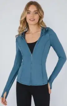 Yogalicious  Lux - Women's Slim Fit Hooded Track Jacket Size XL