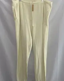 NWT SKIMS WO SIZE 4X CREAM WAFFLE KNIT  JOGGER PANT LOUNGE PANT POCKETS NEW