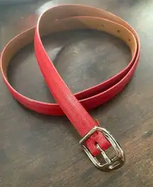 Ralph Lauren thin red leather belt