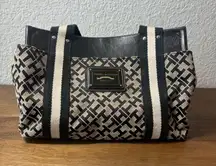 Tommy Hilfiger Tote Bag Purse Satchel Monogrammed Designer Handbag small tote