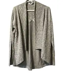 Athleta Women Size Small Nirvana Wear Two Ways Wrap Cardigan Gray Preppy Comfort