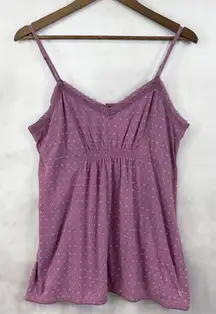 American Eagle Cami Tank Womens Large Coquette Lace Babydoll Y2K Girly Cottage