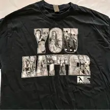 NWOT Medium You Matter Graphic Print Tshirt 100% Cotton Black Lives Matter BLM