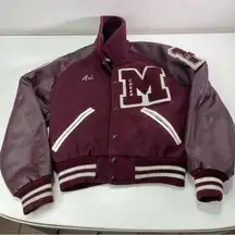 Tejas High School Lettermen Varsity Jacket Wool Burgungy 2016 Cheer Wool Jrs XS