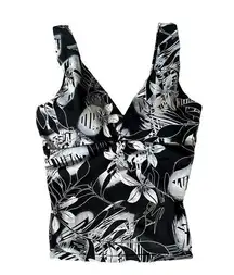 RAYA SUN MISSY TANKINI BLACK WHITE FLORAL SWIMSUIT TOP 14