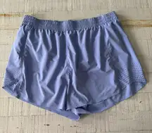 Athleta Hustle 3” Shorts size 1X Periwinkle‎ Blue Athletic Running Shorts