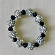 Chunky Pearl Rhinestone Bracelet