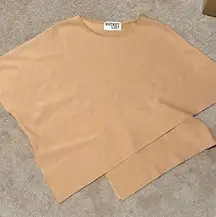 Bucket List Tan Poncho-like Top