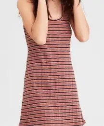 AE American Eagle Knit Ribbed Striped Tank Dress Small