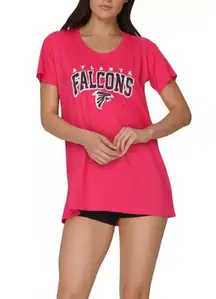 Atlanta Falcons NFL Womens Red Relaxed Fit Sports Fan Gameday Tshirt Size S