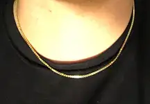 Gold Chain Box Chain 18in 3mm .925 Italy 