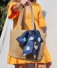 DRAPER‎ JAMES Straw Everyday Tote Bag NWT