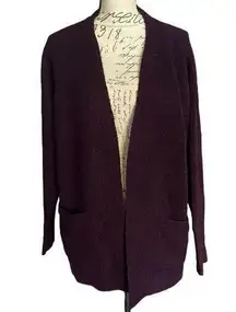 Calvin Klein Jeans Burgundy Cardigan Sweater NEW Size Large