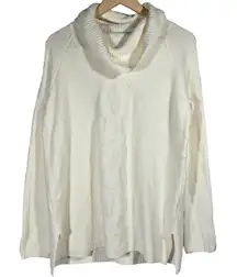 Caslon Women's‎ Long Sleeve Cowl Neck Sweater in Ivory Pristine S NWT
