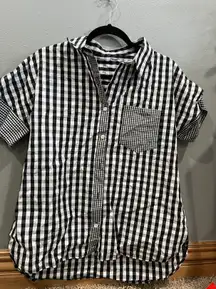 Black And White Button Up