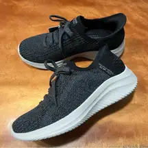 NWT Skechers Martha Stewart Ultra Flex 3.0 slip on sneakers Black Knit Sneakers