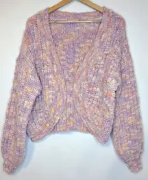 We:some Multicolor Knit Sweater CottageCore Pastel Fairy Cardigan Women’s Size L
