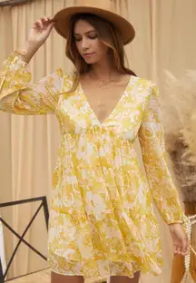 Chiffon Flowy Floral Dress