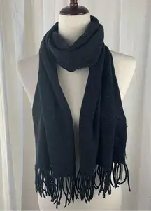 Fishers‎ Finery Black Label 100% Cashmere Charcoal Scarf