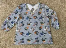 NWT Sz S  Fabulous Knit Top W Rhinestones & Chain Details