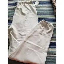 BP  Cotton Blend White High Waisted Jogger Sweatpants Womens Size Large (L)