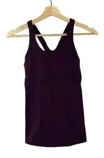 Lululemon  Dark Burgundy Racerback Fitted Tank Top 4