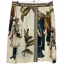 Mondi Wrap Skirt Size 38 Majestic Collection Elephant Print RARE Vintage