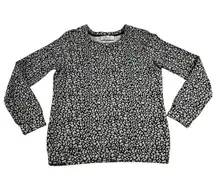 YYigal Crewneck Leopard Sweatshirt Size S Casual Animal Y2K Layers Maximalist