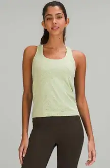 Swiftly Tech Racerback Tank Top 2.0 *Race Length Distorted Noise Creamy Mint / Cedar Green 4