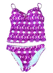VS Forever Sexy Tie Dye Miracle Bra Push Up Tankini Swim Set 34D Medium