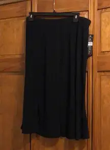NWT Elementz Black Pleated Skirt 1X