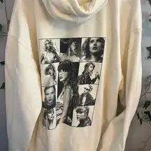 ERAS Tour Merch Taylor Swift Cream Hoodie Size 3XL/XXXL