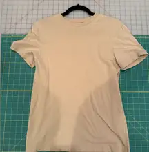 H&M Women's Beige Short Sleeve Tee