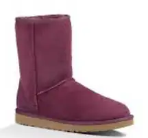 UGG Classic short boots in Aster purple‎ women’s size 8 suede sheepskin Sherpa