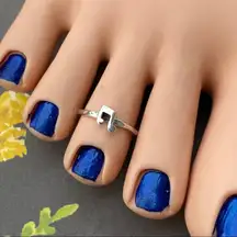 Musical Note Sterling Silver Toe Midi Ring 