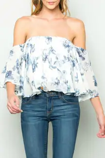 Off The Shoulder Floral Top