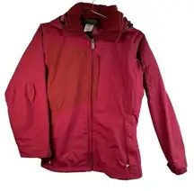 Patagonia ‎ Maroon Softshell Ski Winter Jacket With Hood