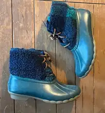 SPERRY SALTWATER PLAID PAC BOOTS