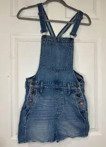 Madewell  Adirondack Short Overalls Denim Medium Wash Size XS